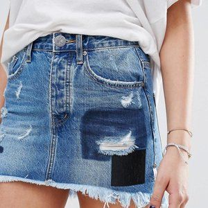 One Teaspoon Jean Skirt